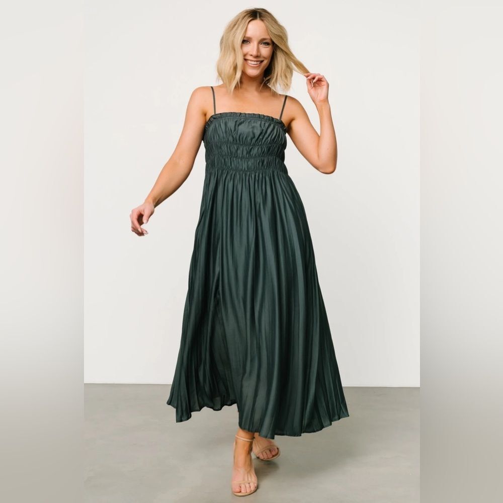 Baltic Born NWT Size Small Hattie Maxi Dress Dark Jade